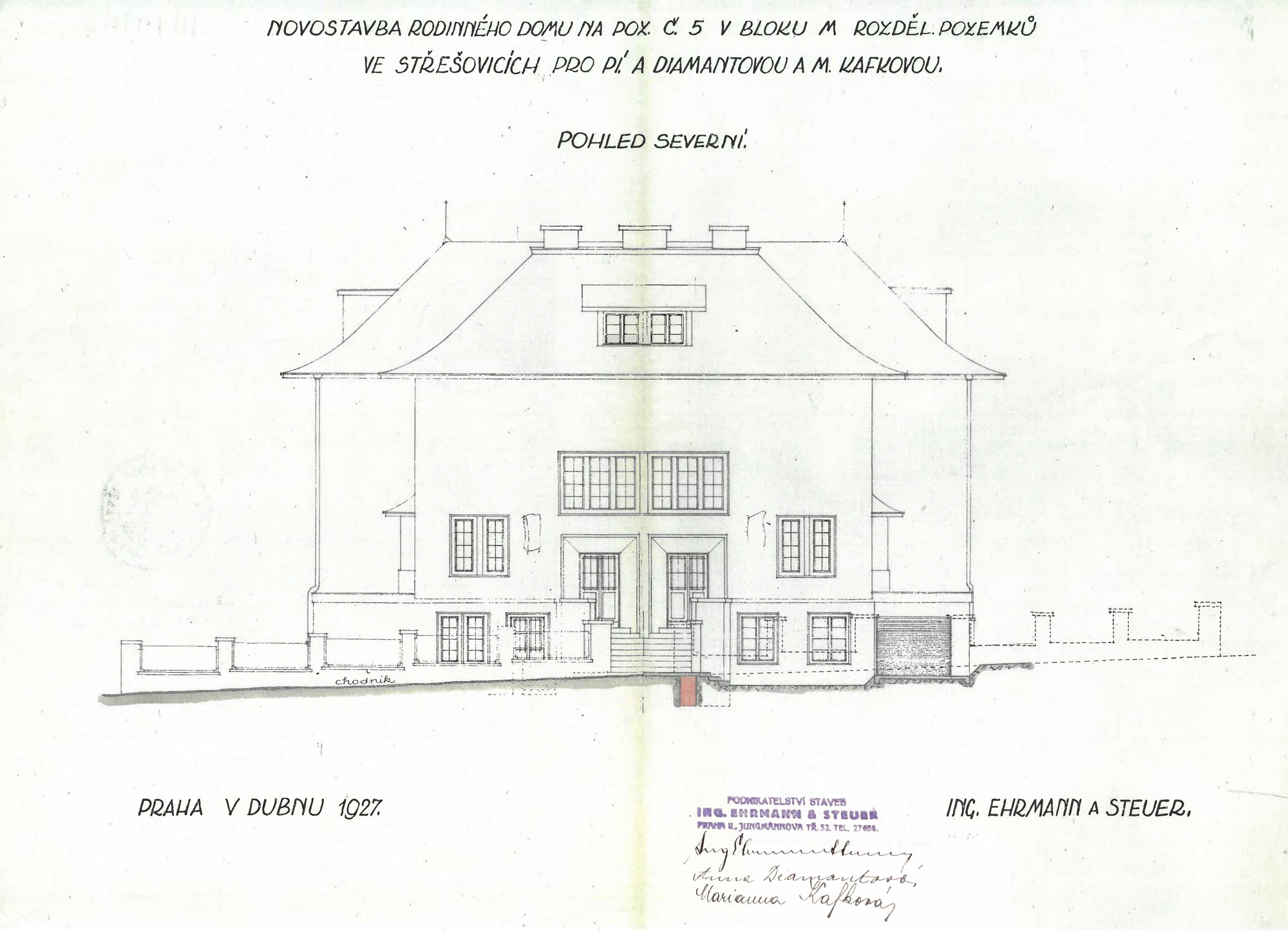 Původní plán domu